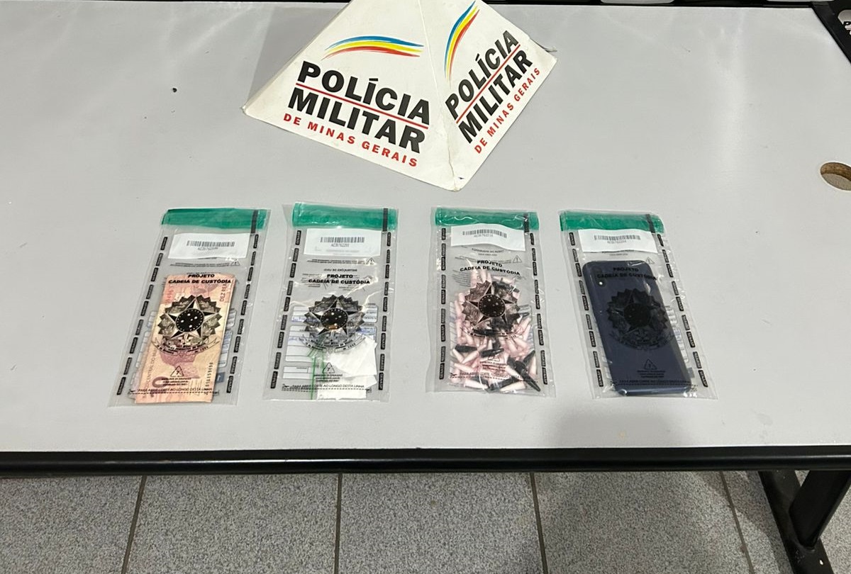 Jovem é preso por tráfico de drogas no Bairro Santo Antônio em Santos Dumont